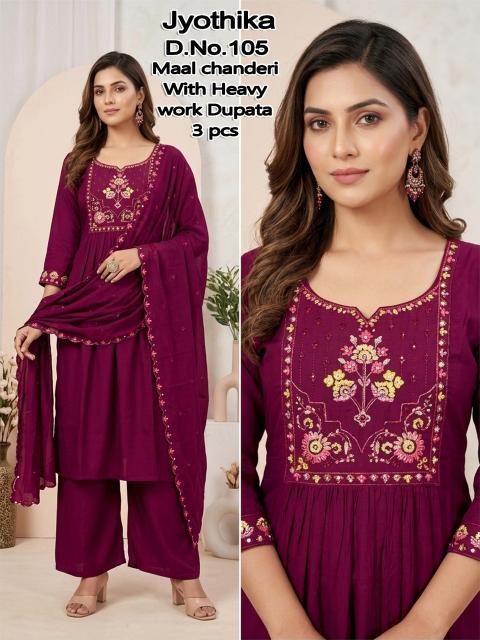 Desi kudi jyothika 3pcs wholesale market of ladies kurtis in jalandhar